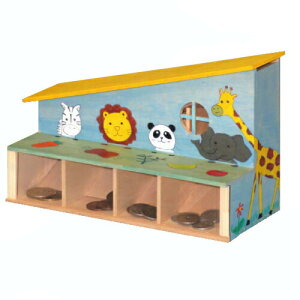 ※ゆうパケット送料無料※ 『仕分けハウスの貯金箱 【 加賀谷木材 】 自由工作 木工 工作キット 貯金箱』