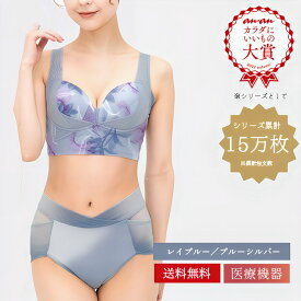 リカバリーブラ＋ショーツ セット（レイブルー／ブルーシルバー） healogy ヒーロジー ナイトブラ ヨガブラ ショーツ ガードル リカバリーウェア 補正 大きいサイズ 温活