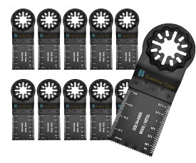 マルチツール 替刃 スターロック 対応 カットソー バイメタル(BIM) ブレード 10枚 金属用 マキタ BOSCH 日立 互換品
