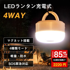 _SS^85%OFF2220~y250ԘA_ IP65h 4000mAhz^ LED^ LvCg egCg 񂽂 AEghACg 4_[h ^ dF F y [d L