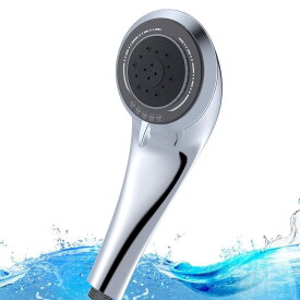 シャワーヘッド 節水 高水圧 マイクロナノバブル ミスト 増圧機能 浄水シャワー バス用品 素肌や髪の毛に優しい浄水シャワー 国際基準G1/2 シャワー 5段階モード(シルバー) アダプター4種類付き