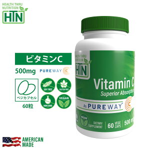 Vitamin C r^~C 500mg PureWay-C 60 3Zbg Non-GMO AJ Tvg Tv NHi r^~ r^~Tvg N č 悭ޕ OHHHi 