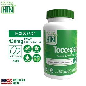 Tocospan EVNol܂ r^~E RvbNX 400IU 60 2Zbg gRXp G@m[ Non-GMO  AJ xWJvZ Tvg Tv NHi r^~Tvg N č U