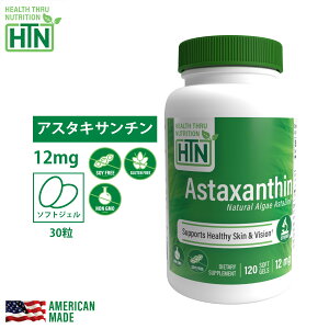 Astaxanthin AX^LT` 12mg NON-GMO 30 2Zbg AJ \tgWFJvZ Tvg Tv NHi N č USA