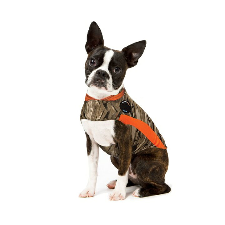 楽天市場 不安緩和シャツ サンダーシャツ カモ ポロ Xs 犬 いぬ イヌ 雷 花火 不安緩和 Thunder Shirt ヘルシアマーケット 楽天市場店