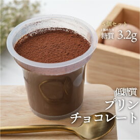 5個セット 低糖質プリン チョコレート 90g 5個セット 冷蔵便 |ロカボ 低糖質食品 低糖質スイーツ クール冷蔵便