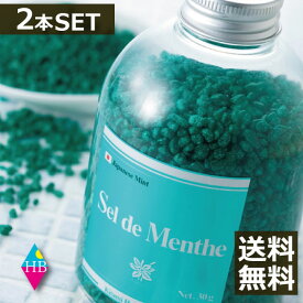ポイント5倍！ハッカ湯 入浴剤(ボトルタイプ)　450g　×2本　- 北見ハッカ通商 Sel de Menthe(セル・デ・メンタ) ハッカ油 セルデメンタ