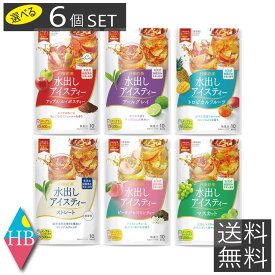 日東紅茶 水出しアイスティー 500ml用(10袋入) ×選べる6個セット(同種類選択OK)【日東紅茶】アールグレイ マスカット トロピカルフルーツ アップル ルイボス ストレート アソート