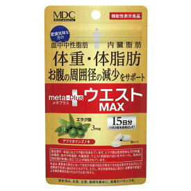 メタプラス ウエストマックス 15日分 45粒[機能性表示食品]　 健康食品 サプリメント ダイエット エラグ酸 血中中性脂肪 内臓脂肪 体脂肪