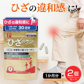 ココカラダ ひざのやつ 非変性2型コラーゲン UC-II [機能性表示食品] 60日分 60カプセル×2個セット - 健人 [ひざ関節/サプリ] ※ネコポス対応商品
