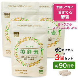 [新発売] ココカラダ 美酵素 60カプセル×3個セット (約90日分) [活きてる酵素/酵素 サプリ]
