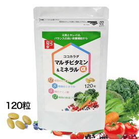 ココカラダ マルチビタミン・ミネラルα 120粒 - 健人 [高含有/Lシスチン] ※ネコポス対応商品