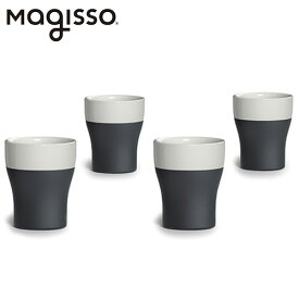 マギッソ magisso Cool-ID ショットグラス 4個セット ホワイトライン - アペックス