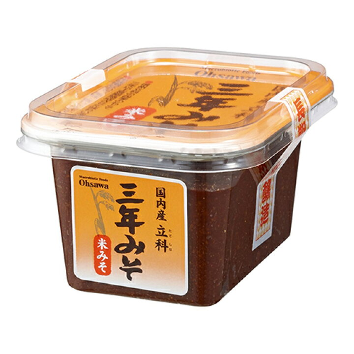 オーサワの国内産立科三年みそ 米 300g オーサワジャパン ヘルシーグッド オーサワ 国内産 立科 三年みそ 玄米みそ(300g)