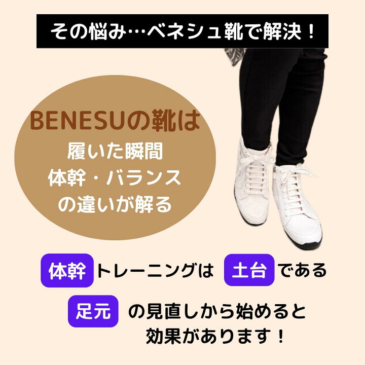 楽天市場】スニーカー BENESU 機能性健康靴 297 レディース 革靴  