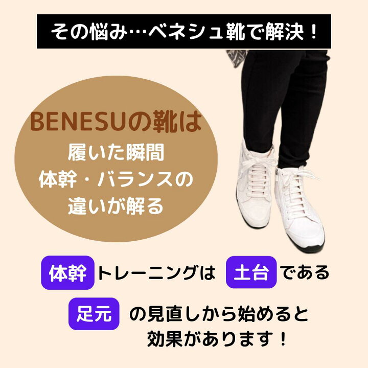 楽天市場】スニーカー BENESU 機能性健康靴 94029 男女兼用 ユニ 