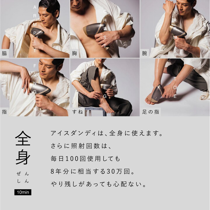 楽天市場】〔 家庭用メンズ光脱毛器「icedandy（アイスダンディ）〕 顔 