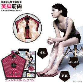 [ EMS for Foot フットエクサペンタゴン ]引き締め ダイエット EMS 筋肉 筋肉運動 女子 男子 トレーニング ウォームアップトレーニング フット 振動マシン 足裏 ふくらはぎ マシーン ボディ すね