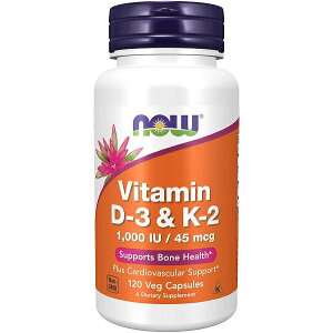iEt[Y r^~D-3K-2xWJvZ120 NOW FOODS Vitamin D-3/K2 1000IU/45mcg 120 Veg Capsules