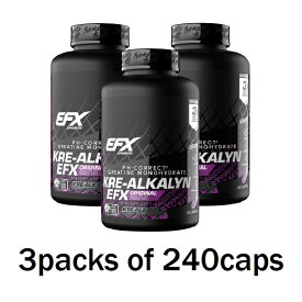 【送料無料】クレアルカリン EFX スポーツ 240粒 3本セット EFX Kre-Alkalyn 240 Capsules Pack of 3 bottles
