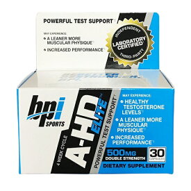 【送料無料】 ビーピーアイスポーツ A-HD Elite テストステロンブースター 30 カプセル BPI Sports A-HD Elite 30 Capsules