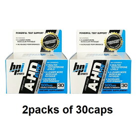 【送料無料】 ビーピーアイスポーツ A-HD Elite テストステロンブースター 30 カプセル2本セット BPI Sports A-HD Elite 30 CapsulesPack of 2