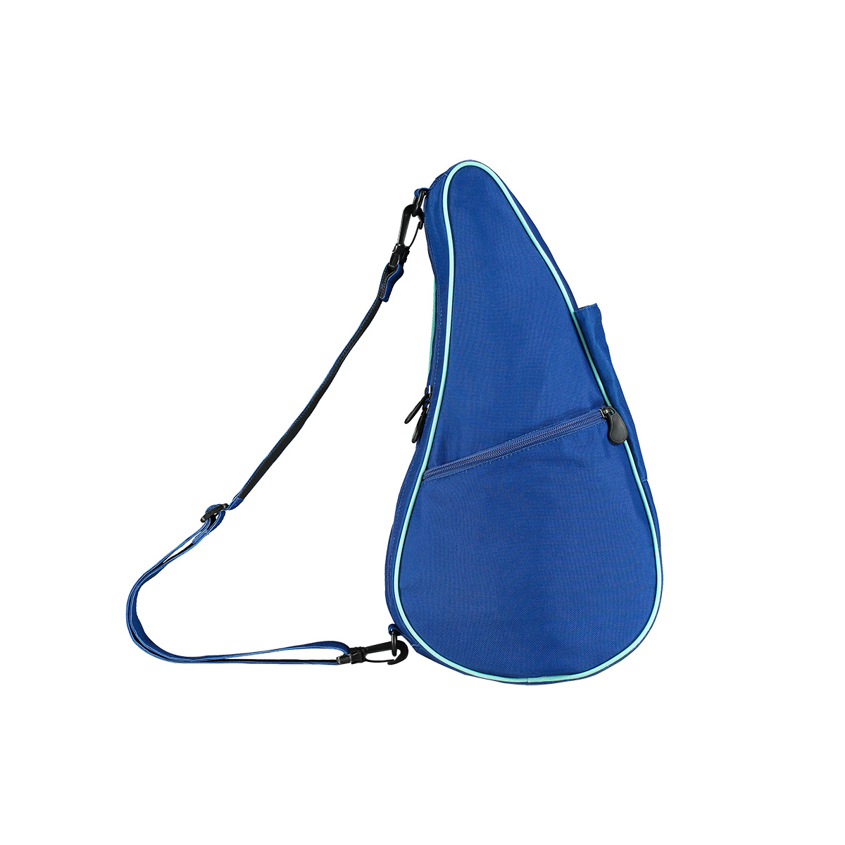 《ミニポーチ付き》ヘルシーバックバッグ プリントリバーシブル Sサイズ ハイパーフローラル【ワンショルダー ショルダーバッグ ボディバッグ ポケット 軽量 レディース メンズ ブルー 】：Healthy Back Bag 公式ストア