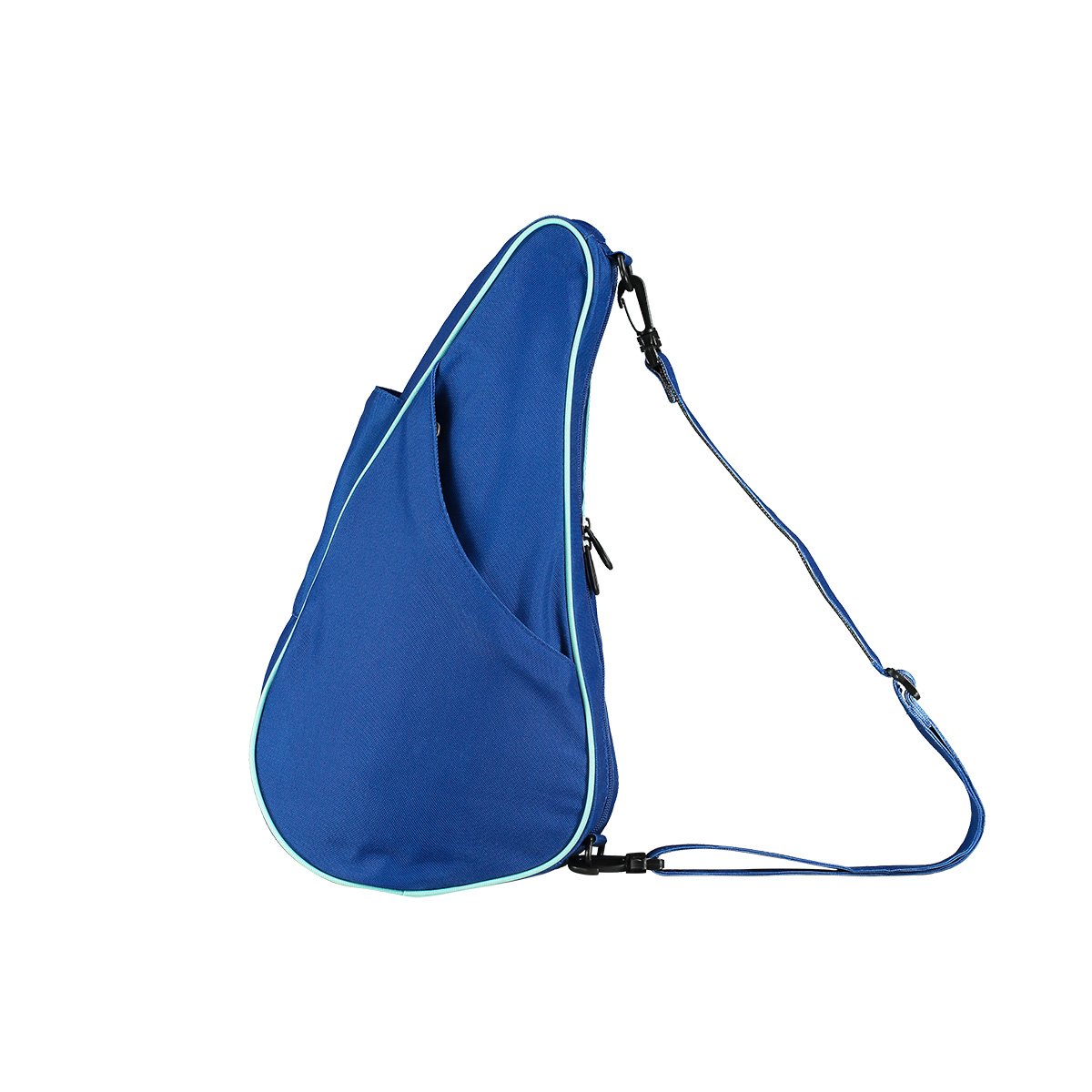 《ミニポーチ付き》ヘルシーバックバッグ プリントリバーシブル Sサイズ ハイパーフローラル【ワンショルダー ショルダーバッグ ボディバッグ ポケット 軽量 レディース メンズ ブルー 】：Healthy Back Bag 公式ストア