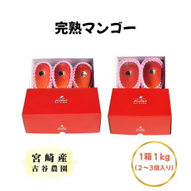 【数量限定】完熟マンゴー みやざきマンゴー 宮崎県産 古谷農園 数量限定 期間限定 産地直送 【1kg：2-3個】