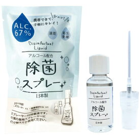 【防災用品・アウトドア品】携帯用アルコール除菌スプレー30ml 日本製