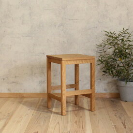 スツール 木製 持ち手つき オーク材 四角 スクエアタイプ おしゃれ 北欧 椅子 チェア 北欧家具 フラワースタンド プランタースツール 花台