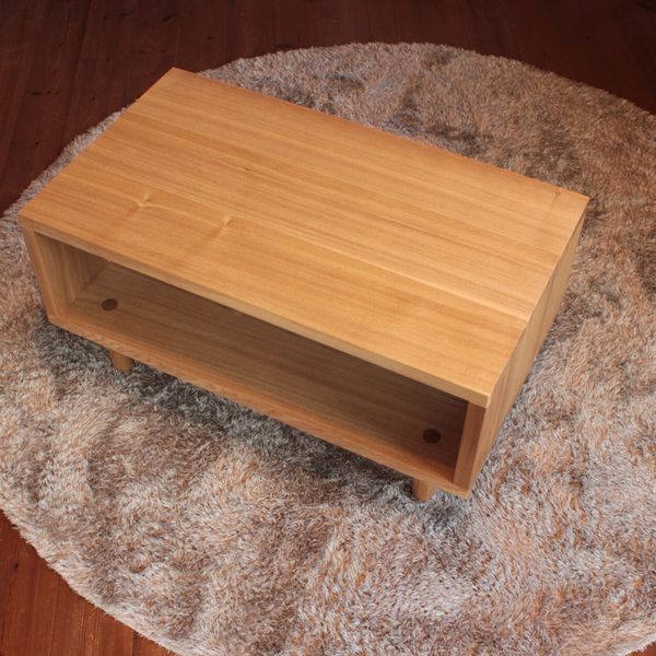 楽天市場】ローテーブル タモ材 幅70cm 木製 無垢材 収納 日本製