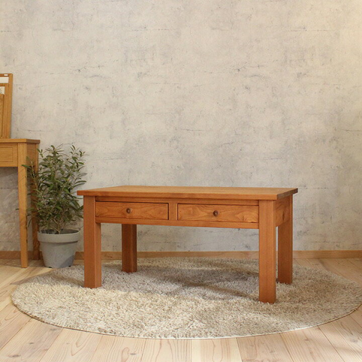 楽天市場】ローテーブル パイン材 引出し付き 幅72cm 木製 (全2色 