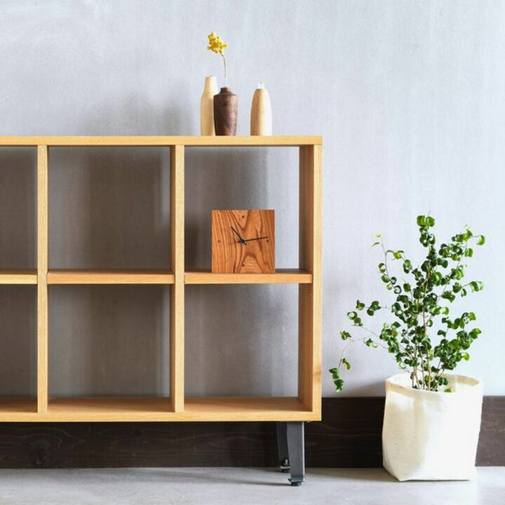 楽天市場】オープンシェルフ 幅98cm オーク材×アイアン : 家具・木製品 