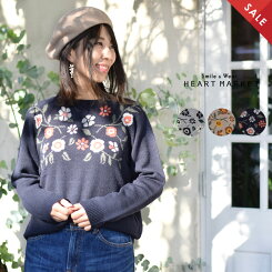 お花ジャガードプルオーバーレディース,プルオーバー,お花,,ニット,冬,人気,ナチュラル,キレイめ,カジュアル