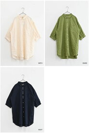 【最大20％OFFクーポン配布中】 ≪SALE 30%OFF≫シアーチェックチュニックレディース チュニック ナチュラル カーキ ネイビー 綿 ポリウレタン