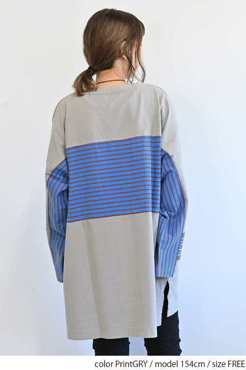 楽天市場】≪SALE 50%OFF≫【Classic byGENTIL】ボーダー切替リメイク 