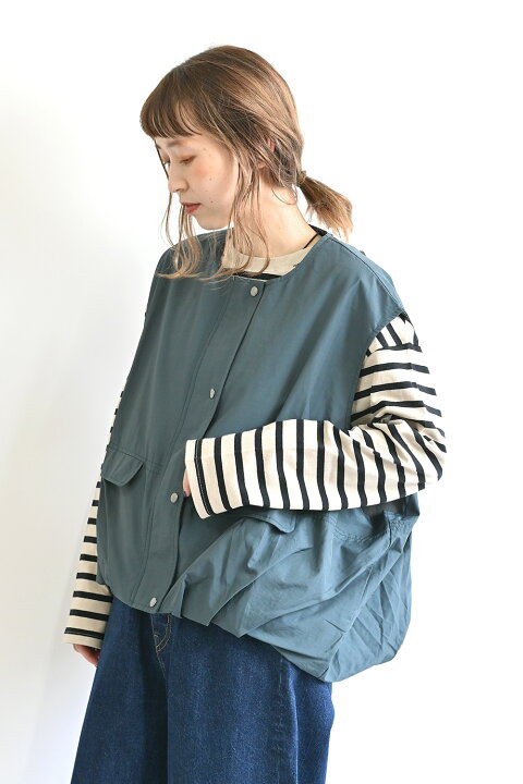 楽天市場】≪SALE 30%OFF≫バルーンベストレディース ナチュラル 