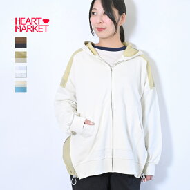 ≪SALE 30%OFF≫布帛使いZIPパーカーレディース トップス パーカー ジップパーカー 裏毛 布帛 切替 ナチュラル グレー サックス チャコール 綿 ポリエステル ポリウレタン ナイロン/st/so