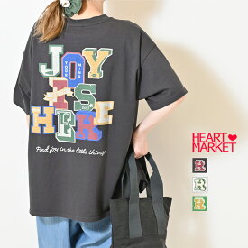 【7/10(木)限定店内全品ポイント5倍】≪SALE 20%OFF≫ワッペン風プリントBIG Teeレディース トップス Tシャツ フ?ルオーハ?ー BIG ホワイトチャコール グリーン プリント 秋 春 夏 綿 綿100/st