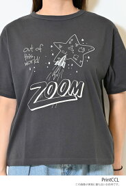 ≪SALE 50%OFF≫the universe Teeレディース トップス Tシャツ プリント 刺繍 ユニバース 宇宙 ロケット 星 ホワイト チャコール ネイビー 綿 綿100/st