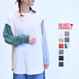 スラブ裏毛裾ラウンドチュニックレディース トップス チュニック 裏毛 ナチュラル グレー レッド グリーン ダークパープル チャコール ボーダー グレージュ クレイジー 綿 ポリエステル ポリウレタン/9ko