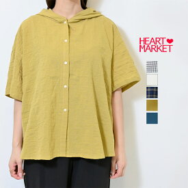 ≪SALE 50%OFF≫麻混ぽこぽこフードシャツレディース トップス シャツ フード 羽織り ナチュラル マスタード インクブルー チェック ネイビー 綿 麻 ポリウレタン/rf/hm5/st/6ko/25r