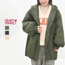 モンスターパーカーアウターレディース アウター フード ナチュラル カーキ ブラック ナイロン ポリエステル ポリウレタン