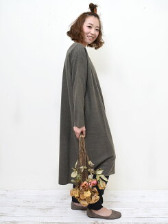 \WINTERSALE30%OFF/ニットソーワンピースワンピース,トップス,冬,長袖,ナチュラル,ゆったり,気になる体型カバー,トレンド,あったか素材