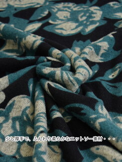 ≪12/15発売≫\WINTERSALE30%OFF/大花柄やわらかワンピースレディース,ワンピース,ワンピ,ナチュラル,あったか素材,冬,体型カバー,花柄,冬のおでかけコーデ,気になる体型カバー