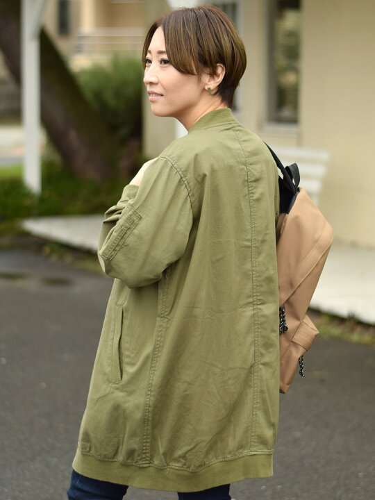 楽天市場】≪SALE 70%OFF≫裾リブ付きMA-1gl2102243-a1 レディース 