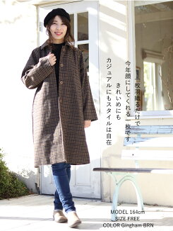 ≪まとめ買いクーポン開催中≫\WINTERSALE30%OFF/チェックコート1812レディース,アウター,コート,チェスターコート,羽織り,シングル,チェック,ギンガムチェック,グレンチェック,秋冬トレンド,キレイ目