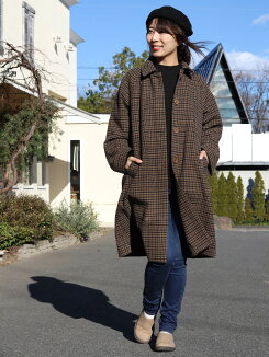 ≪まとめ買いクーポン開催中≫\WINTERSALE30%OFF/チェックコート1812レディース,アウター,コート,チェスターコート,羽織り,シングル,チェック,ギンガムチェック,グレンチェック,秋冬トレンド,キレイ目