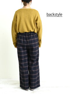 ≪11/26発売≫TR裏天竺ワイドパンツレディース,ボトムス,パンツ,ワイドパンツ,チェック,グレンチェック,あったか素材,ボトムス,冬,カジュアル,起毛,裏起毛,冬のおでかけコーデ,キレイめ,トレンド
